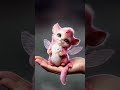 adorable pink fairy cat ai generated fantasy creature cute u0026 magical pet