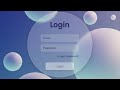 HTML & CSS Project: How to Create a Glassmorphism Login Form | Tutorial