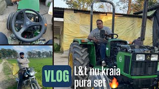 Kheta ch pai khad|￼ John Deere nu kraia set🔥| LT model| Lambar vlogs|