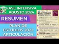 CEAA RESUMEN PLAN DE ESTUDIOS 2022 Elementos integración CTE Agosto 2022