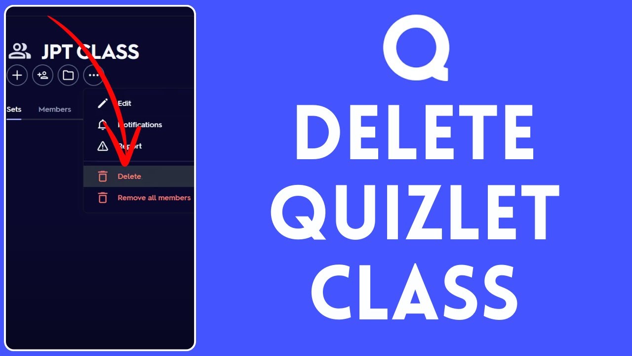 How To Delete Quizlet Class 2024 | Remove Quizlet Class - YouTube