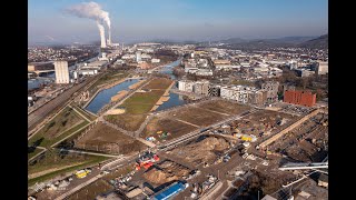 Heilbronn-Baugebiet Neckarbogen-Luftbilder-BuGa Gelände