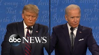 Trump and Biden debate about who would make a better president