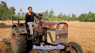 Engine is small but this tractor works great. 1 cylinder eicher tractor