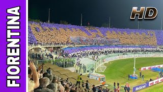 FIORENTINA - FANS 🟣🟣 Big Show Choreo at Artemio Franchi | Fiorentina - Inter | \