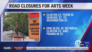 Road closures for Arts Week