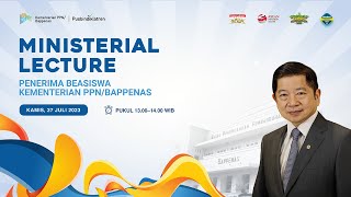 Ministerial Lecture Penerima Beasiswa Kementerian PPN/Bappenas