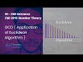 CMI  2015 - Number Theory | GCD ( Application of Euclidean Algorithm ) | Problem 5