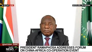 FOCAC | Ramaphosa speaks on COVID-19 vaccine inequality, climate change, trade protectionism