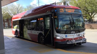 TTC Ride Video on 3712 on route 135 Gerrard