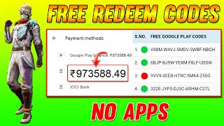 Free Google Play Redeem Code Today | Daily Free Google Play Gift Card Redeem Codes 🔥