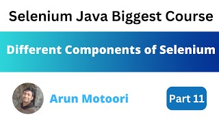 Different Components of Selenium (Selenium Java Biggest Course - Part 11)