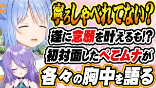 【ホロライブ切り抜き 兎田ぺこら】1年半越しの初顔合わせ！あまり話せなかった二人のそれぞれの思いとは【ムーナ・ホシノヴァ】