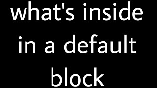 what’s inside a default block | Geometry Dash