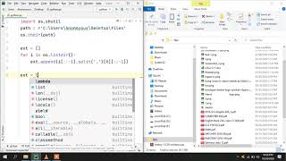 Python File separator According to Extension