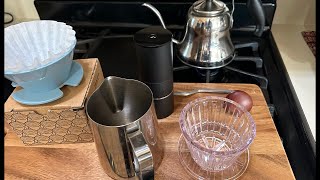 How to setup an affordable pour over coffee bar | Timemore B75 Dripper