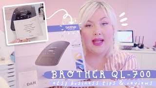 REVIEW, UNBOXING \u0026 SETUP: Brother QL 700 for Etsy \u0026 E-Commerce Businesses