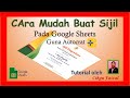 Cara Mudah Buat Sijil Pada Google Sheets