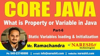 What is Property or Variable in Java Part 6 | Core Java Tutorial | Mr. Ramachandra