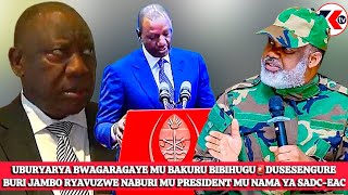 UBURYARYA BWABO BWAGARAGAYE 🚨DUSESENGURE BURI JAMBO RYAVUZWE NABURI MU PRESIDENT MU NAMA YA SADC-EAC