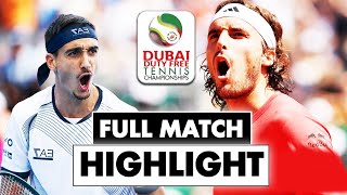 Stefanos Tsitsipas vs Lorenzo Sonego 1st Round Highlights - ATP Dubai Tennis Championships 2025