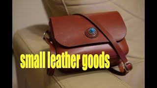 making a small leather crossbody bag (gussets length explained) leathercraft