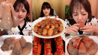 [大食い】超激辛のシーフードをチャレンジ、本当に辛い。食べないで下さいね  139#