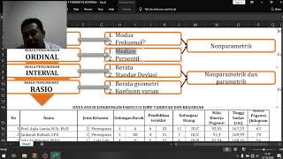 Statistika Penelitian # 3 # a. contoh skala pengukuran (excel)