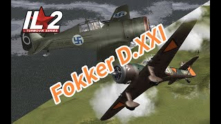 IL-2 1946 Fokker D.XXI Dogfight(Finnish version VS Dutch version)フォッカーD.21 旋回格闘戦