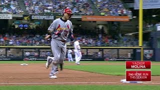 STL@MIL: Molina slugs solo homer to tie it in the 8th