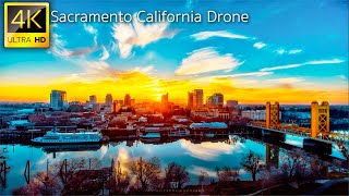 Sacramento, California, USA - 4K Drone Video