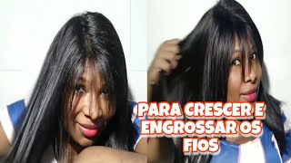 #HIDRATAÇÃO PODEROSA PARA #cabelo  E ENGROSSAR OS FIOS