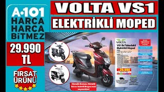 VOLTA VS1 İKİ TEKERLEKLİ ELEKTRİKLİ MOPED İNCELEME YORUMLAR 28 KASIM A101'DE 29.990 TL