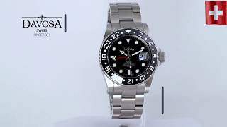 DAVOSA Ternos Professional TT 42mm 200m GMT Black 16157150