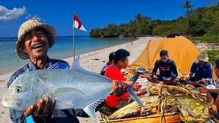 Hari ke 9 di PULAU TERPENCIL bertemu rombongan IKAN MARLIN di halaman kebun Kakek