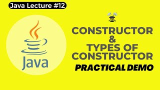 Constructor | Types of Constructors | Constructor Overloading | Java Tutorial for Beginners
