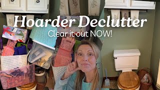 Hoarder Confessions | My Bathroom was Out Of Control | Extreme Declutter