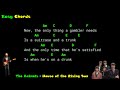 The Animals - House of the Rising Sun - Lyrics Chords Vocals