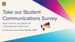 Take our Student Communications Survey 📢