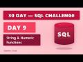 DAY 9 | String & Numeric Functions | 30 Day SQL Challenge | #sql #dataanalytics #dataengineering