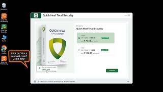 Windows | How do I renew Quick Heal using a renewal code?