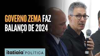 AO LADO DE SECRETÁRIOS, ROMEU ZEMA FAZ BALANÇO DO GOVERNO DO ESTADO EM 2024