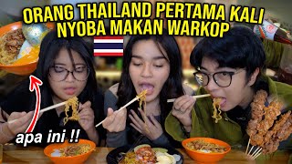 ORANG THAILAND PERTAMA KALI NYOBAIN MAKAN WARKOP