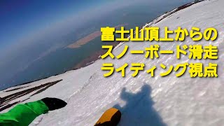 【バックカントリースノーボード動画】富士山頂上からのライディング 2019年5月25日