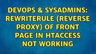 DevOps & SysAdmins: RewriteRule (Reverse Proxy) of front page in htaccess not working