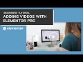 Adding Video to your Site in Elementor Pro (Beginner's Tutorial)