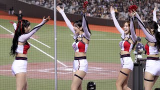 [2025-02-12] 樂天巨人啦啦隊 Lotte Girls 睦那京、崔洪邏、朴淡備、吳効柾 -「 Victor Reyes 빅터 레이예스 應援」(台韓交流賽) @臺北大巨蛋