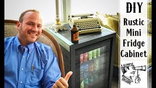 How to Make a Rustic Cabinet | Diy | Featuring the NewAir AB-850B Beverage Cooler - 90-Can Review