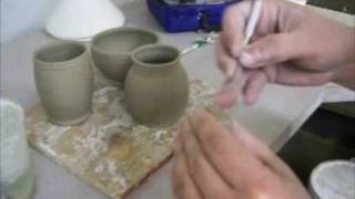 Mugs and Handles Pottery Demonstration Wheel Throwing