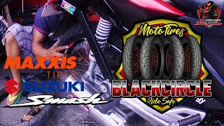 Converting Tube type Tire to Tubeless Tire | MAXXIS TIRES | Suzuki Smash 115 | BIG TIRE CONCEPT